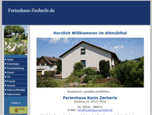 Tablet Screenshot of ferienhaus-zecherle.de